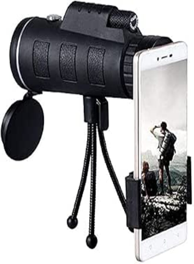 High Power 40X60 HD Monocular Telescope Shimmer lll Outdoor Hiking Portable Telescope- black